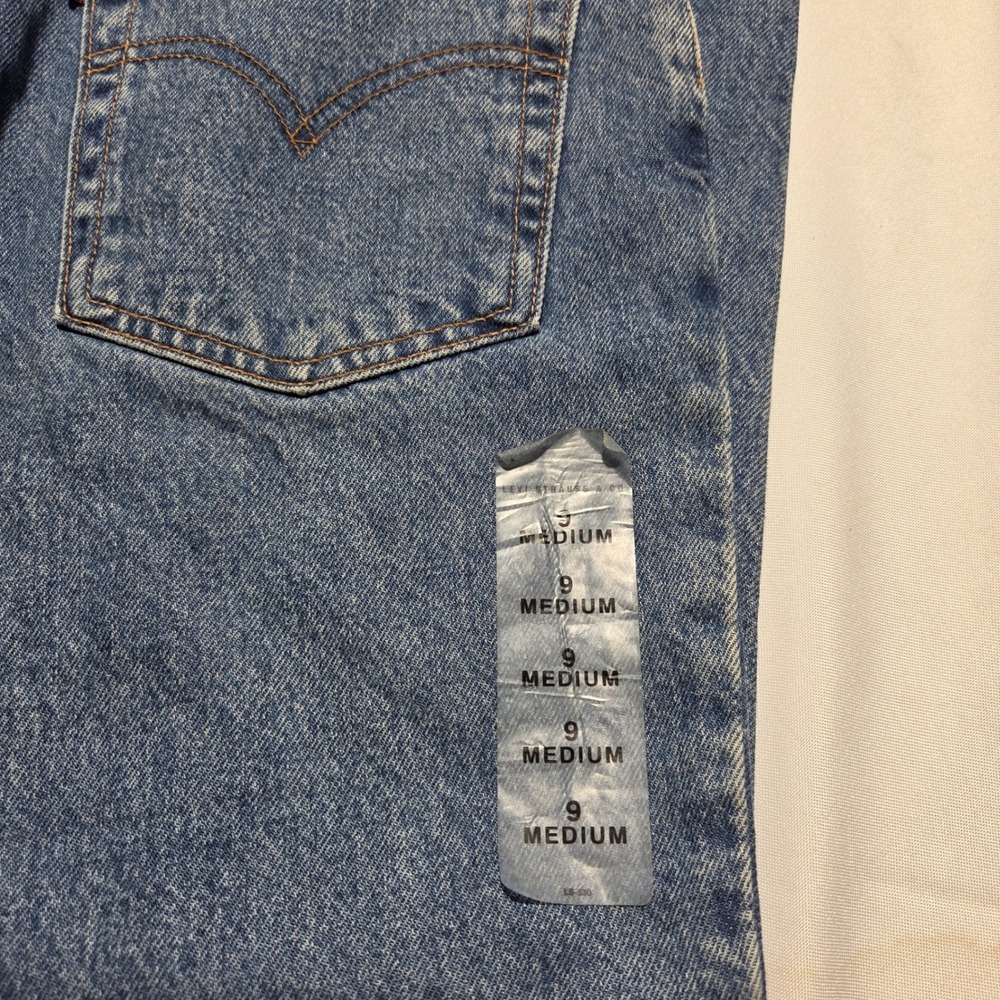 Levis 512 Slim Fit Tapered Leg Jeans Blue High Rise Vintage 9M 512-0217 - Picture 4 of 8